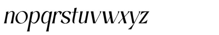 Qallisa Italic Font LOWERCASE