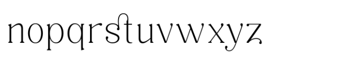 Qalloky Extralight Font LOWERCASE