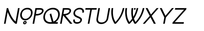Qaltyger Regular Slant Font UPPERCASE