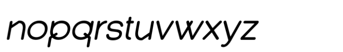 Qaltyger Rounded Slant Font LOWERCASE