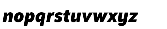 Qamari Sans Black Oblique Font LOWERCASE