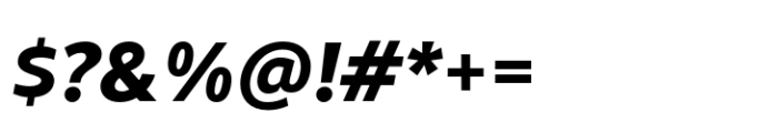 Qamari Sans Extra Bold Oblique Font OTHER CHARS