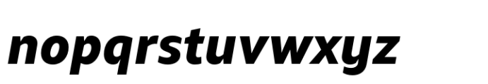 Qamari Sans Extra Bold Oblique Font LOWERCASE