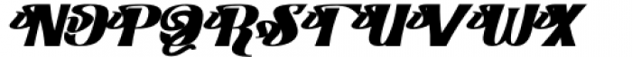 Qamassan Black Italic Font UPPERCASE