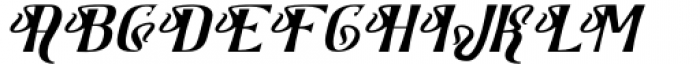 Qamassan Light Italic Font UPPERCASE