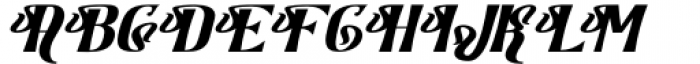 Qamassan Medium Italic Font UPPERCASE