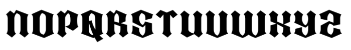 Qamile Gothic Regular Font UPPERCASE