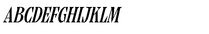 Qandera Italic Font UPPERCASE