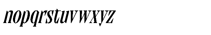 Qandera Italic Font LOWERCASE