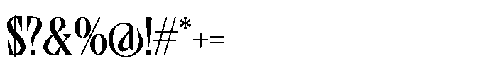 Qandera Regular Font OTHER CHARS