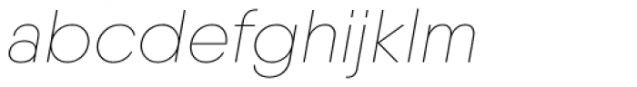 Qanelas Soft Thin Italic Font LOWERCASE