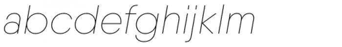 Qanelas Thin Italic Font LOWERCASE