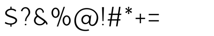 Qargeo Extra Light Font OTHER CHARS