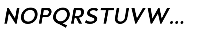 Qargeo Medium Italic Font UPPERCASE
