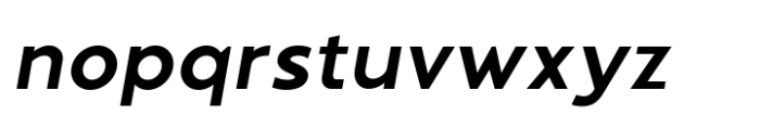 Qargeo Semi Bold Italic Font LOWERCASE