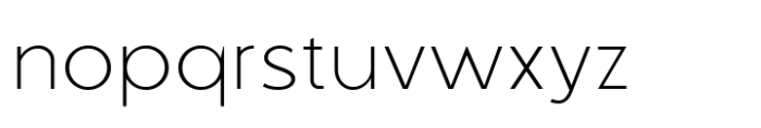 Qargeo Thin Font LOWERCASE