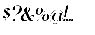 Qarkine Italic Font OTHER CHARS