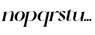 Qarkine Italic Font LOWERCASE