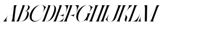 Qaska Luxury Italic Font UPPERCASE