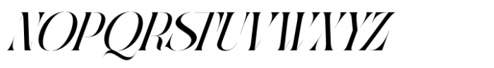 Qaska Luxury Italic Font UPPERCASE