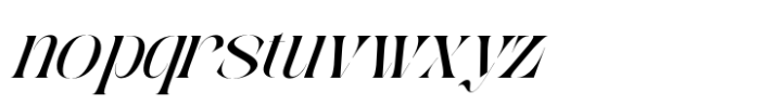 Qaska Luxury Italic Font LOWERCASE