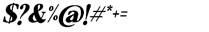 Qatarist Black Condensed Slanted Font OTHER CHARS