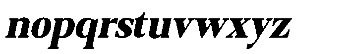 Qatarist Black Condensed Slanted Font LOWERCASE