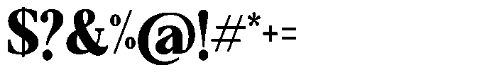 Qatarist Black Condensed Font OTHER CHARS