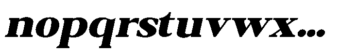 Qatarist Black Expanded Slanted Font LOWERCASE