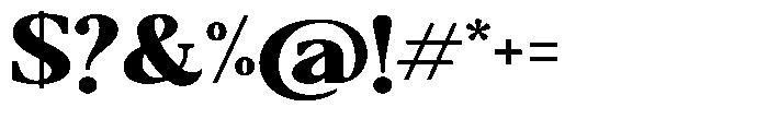 Qatarist Black Expanded Font OTHER CHARS
