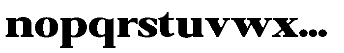 Qatarist Black Expanded Font LOWERCASE
