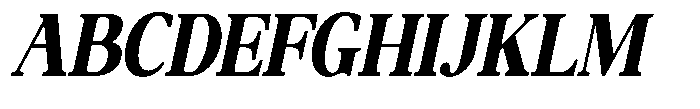 Qatarist Black Extra Condensed Slanted Font UPPERCASE