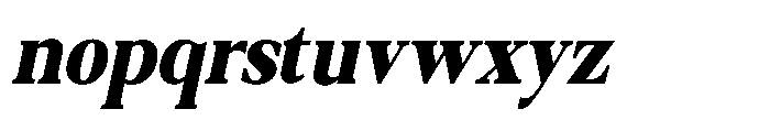 Qatarist Black Extra Condensed Slanted Font LOWERCASE