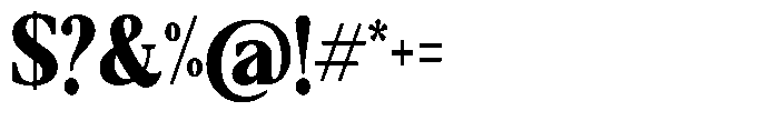 Qatarist Black Extra Condensed Font OTHER CHARS