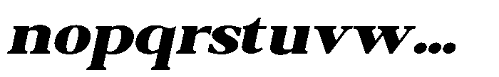 Qatarist Black Extra Expanded Slanted Font LOWERCASE