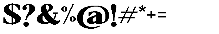 Qatarist Black Extra Expanded Font OTHER CHARS