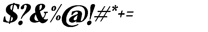 Qatarist Black Semi Condensed Slanted Font OTHER CHARS