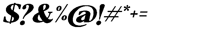 Qatarist Black Semi Expanded Slanted Font OTHER CHARS