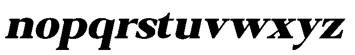 Qatarist Black Semi Expanded Slanted Font LOWERCASE