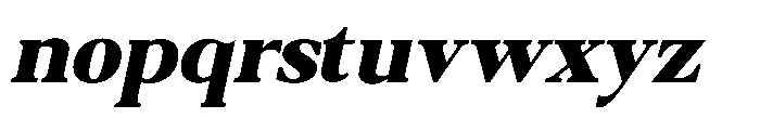 Qatarist Black Slanted Font LOWERCASE