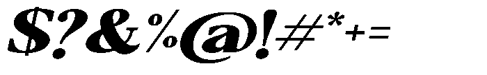 Qatarist Black Ultra Expanded Slanted Font OTHER CHARS