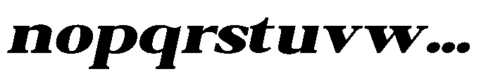 Qatarist Black Ultra Expanded Slanted Font LOWERCASE