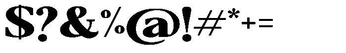 Qatarist Black Ultra Expanded Font OTHER CHARS