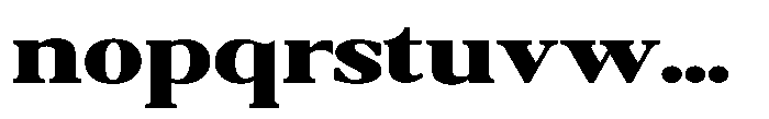 Qatarist Black Ultra Expanded Font LOWERCASE