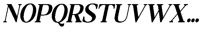 Qatarist Bold Condensed Slanted Font UPPERCASE