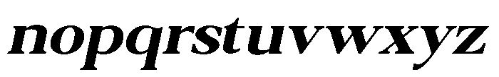 Qatarist Bold Expanded Slanted Font LOWERCASE