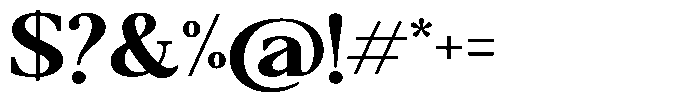 Qatarist Bold Expanded Font OTHER CHARS