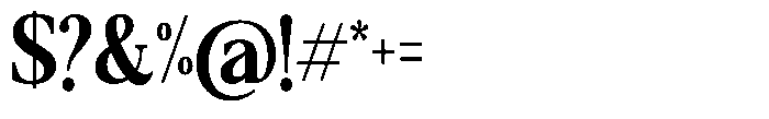 Qatarist Bold Extra Condensed Font OTHER CHARS