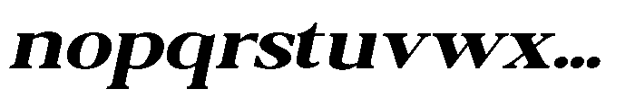 Qatarist Bold Extra Expanded Slanted Font LOWERCASE