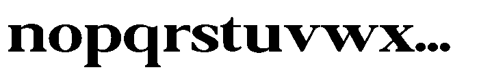 Qatarist Bold Extra Expanded Font LOWERCASE